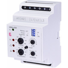 Реле контролю напруги HRN-43N 400V AC (3F, 2x16A_AC1) з нейтраллю