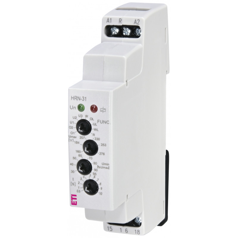 Реле контролю напруги HRN-31 (1F, 48-276V AC/DC, 1x16A_AC1)