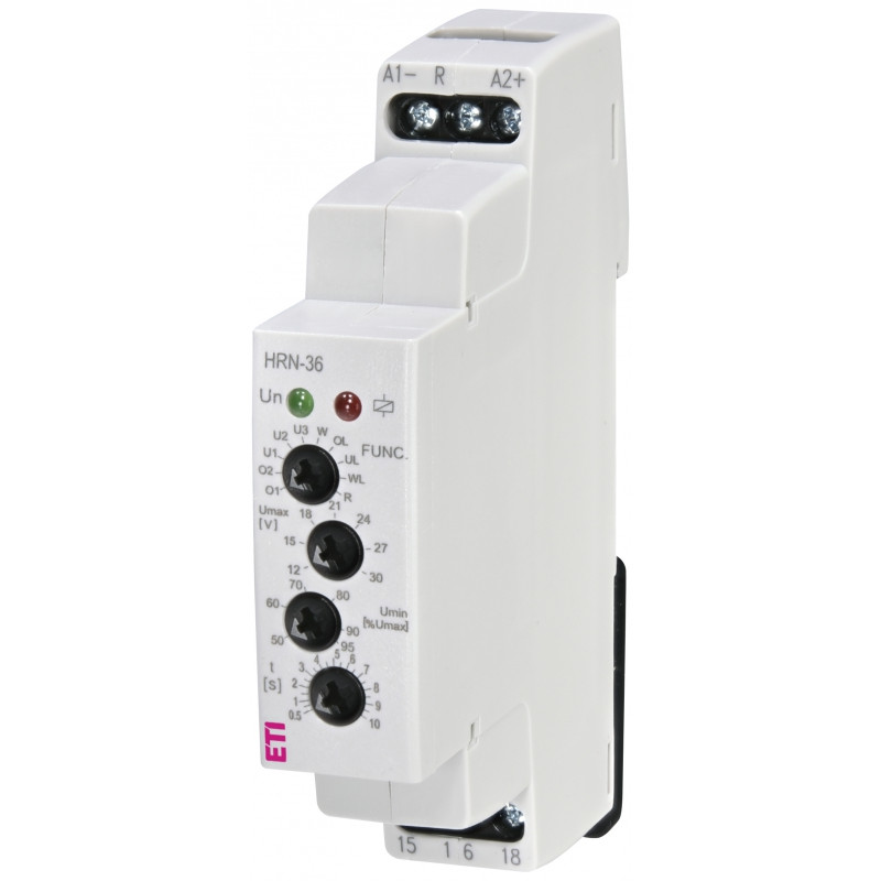 Реле контролю напруги HRN-36 6-30V DC (1F, 1x16A_AC1)
