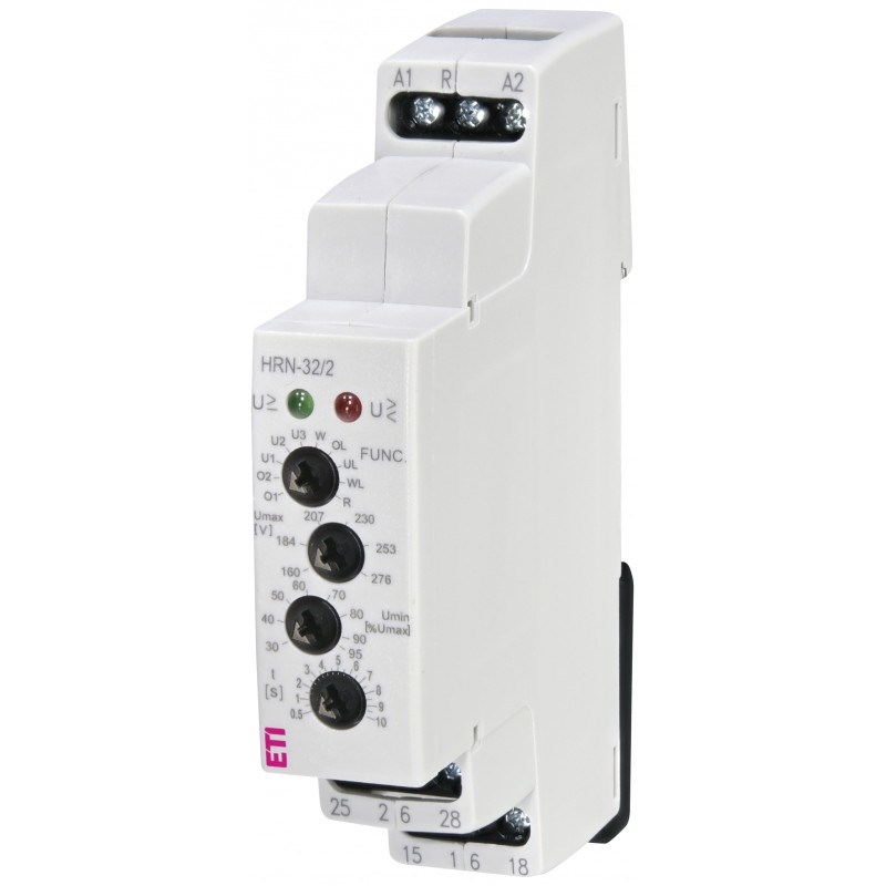 Реле контролю напруги HRN-32/2 (1F, 48-276V AC/DC, 2x16A_AC1)