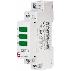 Трифазний індикатор наявності напруги SON H-3G (3x зелений LED)
