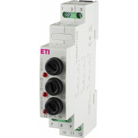 Трифазний захисний модуль EZ WTA-3R під запобіжник 5x20мм з індикацією (5x20мм, Imax.=6,3А, 3х черв. LED)