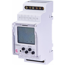 Багатофункціональний цифровий термостат+цифровий таймер TER-9 24V AC/DC (2x16A_AC1)
