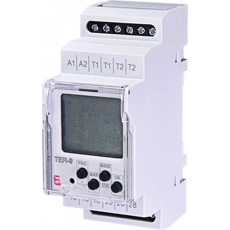 Багатофункціональний цифровий термостат+цифровий таймер TER-9 230V (2x8_AC1)