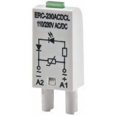 Додатковий модуль захисту/індикації ERC-230ACDCL (Uc= 110...230V AC/DC)