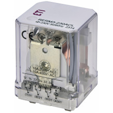 Реле електромеханічне RERM3-230ACL 3p LED (16A AC1, 250V AC)