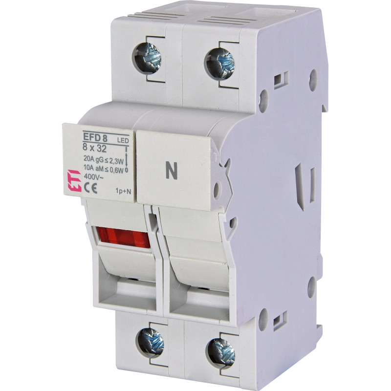 Роз'єднувач EFD 8 1P+N LED 20A 400V AC