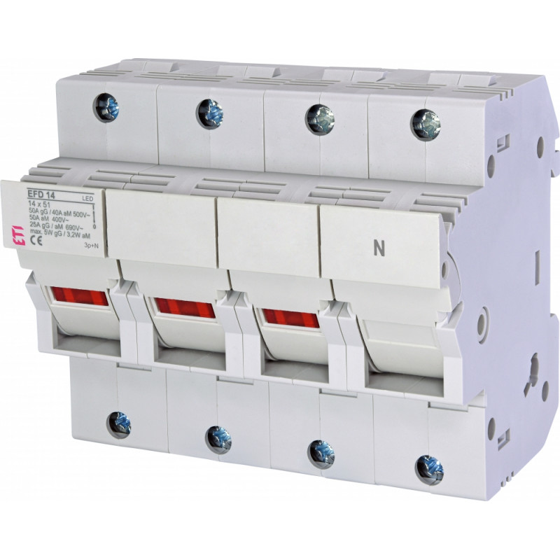 Роз'єднувач EFD 14 3P+N LED 50A 690V AC