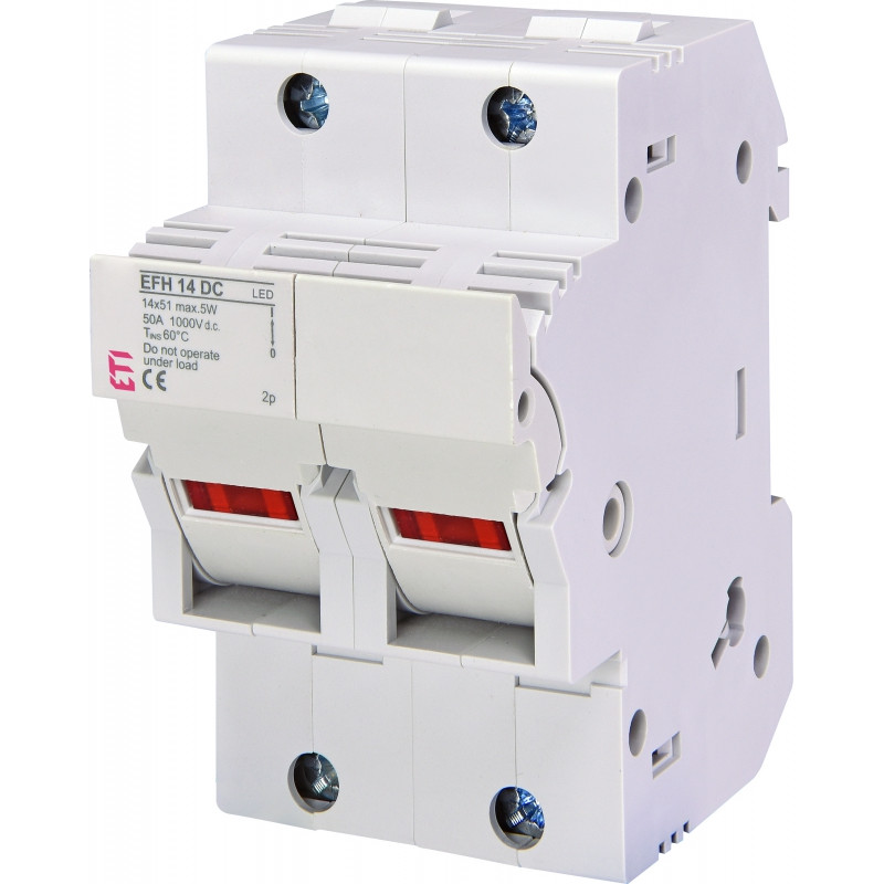 Тримач EFH 14 2P LED 50A 1000V DC