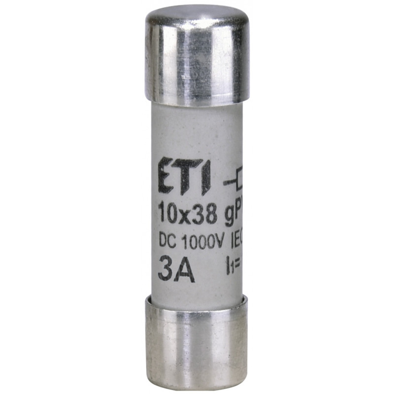 Запобіжник CH 10x38 gPV 3 A 1000V (30kA)
