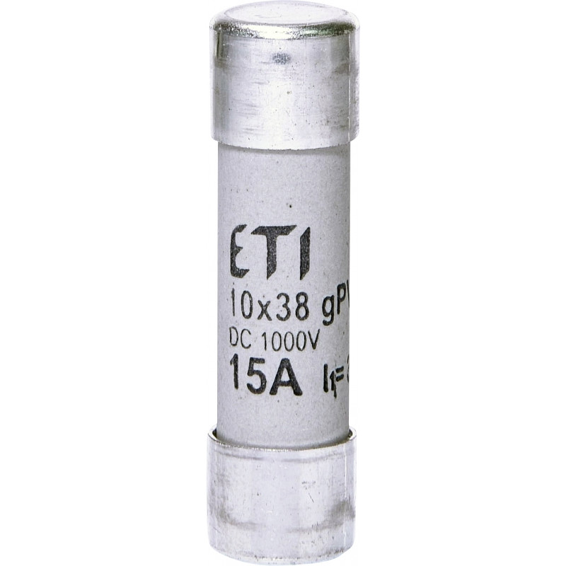 Запобіжник CH 10x38 gPV 15A 1000V (30kA)