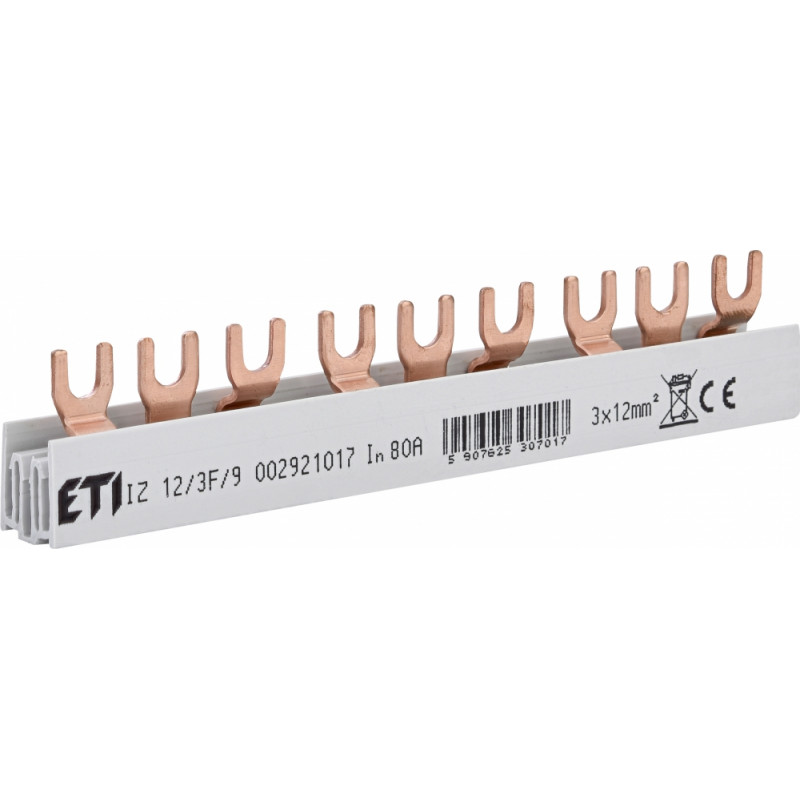 Шина живлення IZ 12/3F/ 9 (12мм2, 3P, 0.16м, Fork, 9mod.)