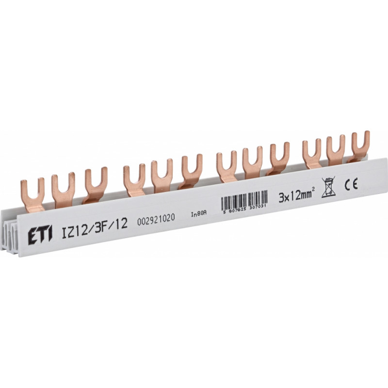 Шина живлення IZ 12/3F/12 (12мм2, 3P, 0.21м, Fork, 12mod.)