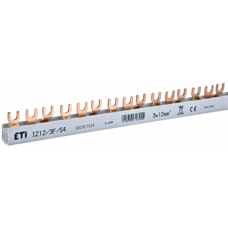 Шина живлення IZ 12/3F/54 (12мм2, 3P, 1м, Fork, 54mod.)