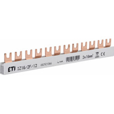 Шина живлення IZ 16/2F/12 (16мм2, 2P, 0.21м, Fork, 12mod.)