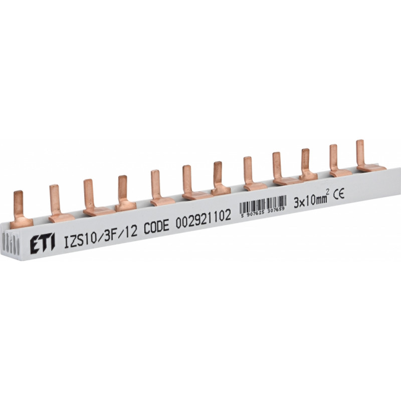 Шина живлення IZS 10/3F/12 (10мм2, 3P, 0.21м, Pin, 12mod.)