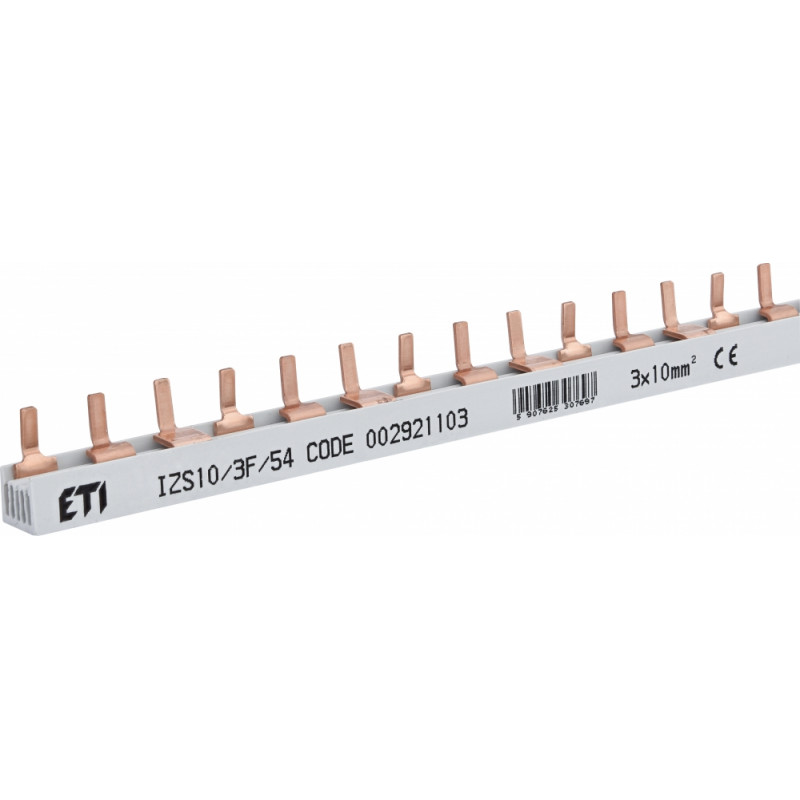 Шина живлення IZS 10/3F/54 (10мм2, 3P, 1м, Pin, 54mod.)