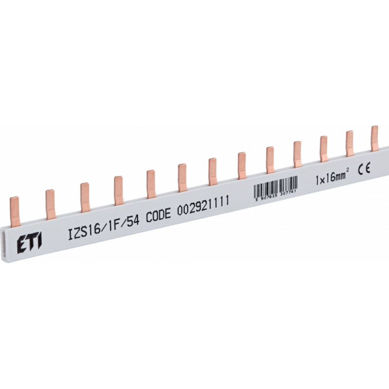 Шина живлення IZS 16/1F/54 (16мм2, 1P, 1м, Pin, 54mod.)