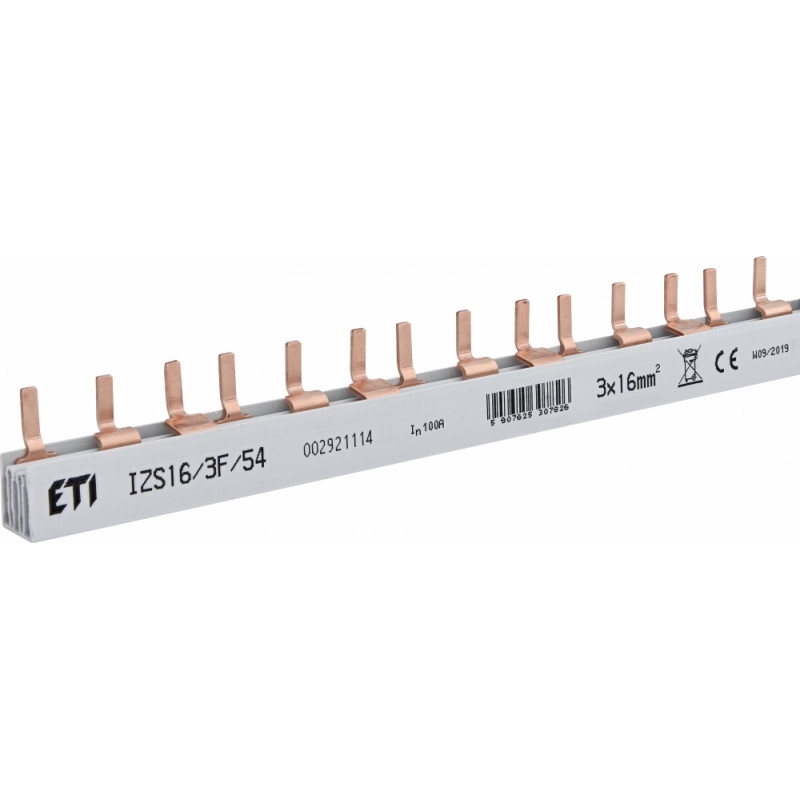 Шина живлення IZS 16/3F/54 (16мм2, 3P, 1м, Pin, 54mod.)