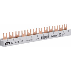 Шина живлення IZ 10/3F/12 (10мм2, 3P, 0.21м, Fork, 12mod.)