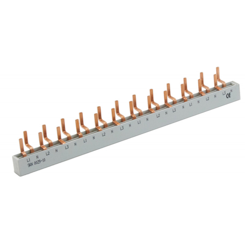 Шина живлення IZ-SKN0029/10 (10мм2, 3P+N, 0.22м, Pin, 12mod.)
