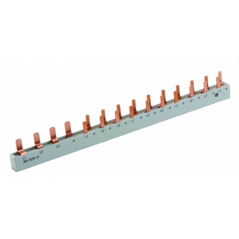 Шина живлення IZ-SKN0034/10 (10мм2, 3P+N, 0.25м, Pin, 14mod.)