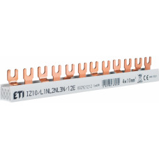 Шина живлення IZ 10/L1NL2NL3N/12E (10мм2, 3P+N, 0.22м, Fork, 12mod.)