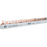 Шина живлення IZ 16/L1NL2NL3N/54 (16мм2, 3P+N, 1.00м, Fork, 54mod.)