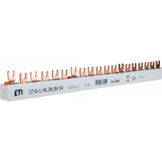 Шина живлення IZ 16/L1NL2NL3N/54 (16мм2, 3P+N, 1.00м, Fork, 54mod.)