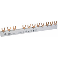 Шина живлення IZ 10/L1L2L3_L1L2L3 (10мм2, 3P, 0.21м, Fork, 12mod.)