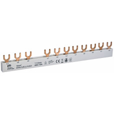 Шина живлення IZ 10/L1L2L3_L1L2L3 (10мм2, 3P, 0.21м, Fork, 12mod.)
