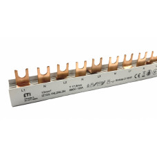 Шина живлення IZ10/L1NL2NL3N/54 (10мм2, 3P+N, 1м, Fork, 54mod.)