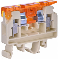 Клема гвинтова під запобіжник з тримачем VSV 4 (4 mm2_бежева)