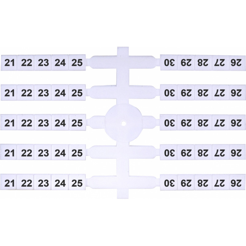 Марковальна табличка (200шт.) EO3 (21-30)