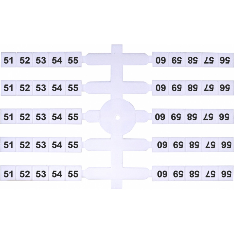 Марковальна табличка (200шт.) EO3 (51-60)