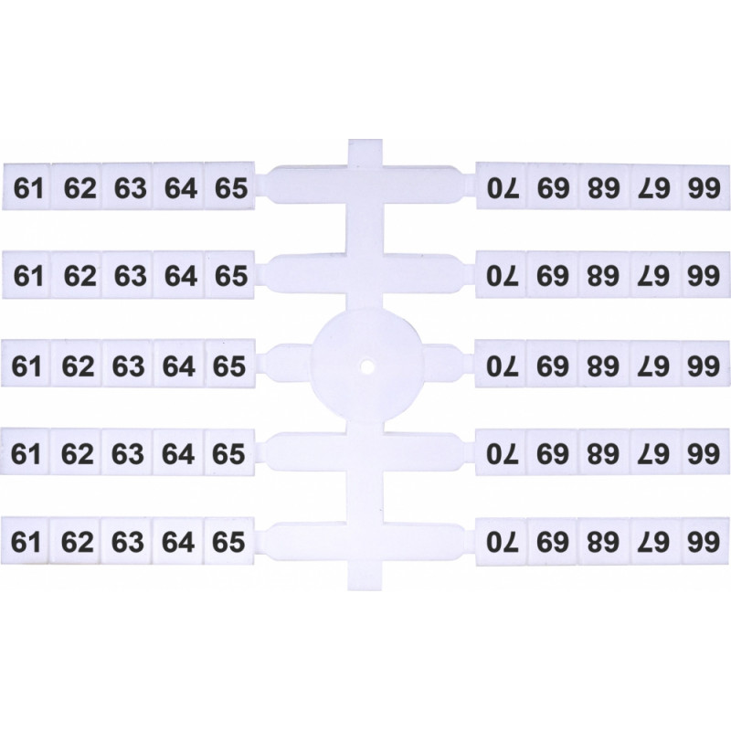 Марковальна табличка (200шт.) EO3 (61-70)