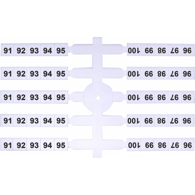 Марковальна табличка (200шт.) EO3 (91-100)