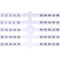Марковальна табличка (200шт.) EO3 (1-50)