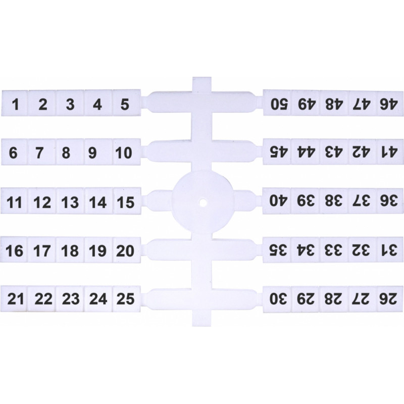 Марковальна табличка (200шт.) EO3 (1-50)