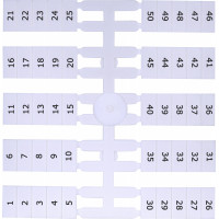 Марковальна табличка (200шт.) EO4 (1-50)