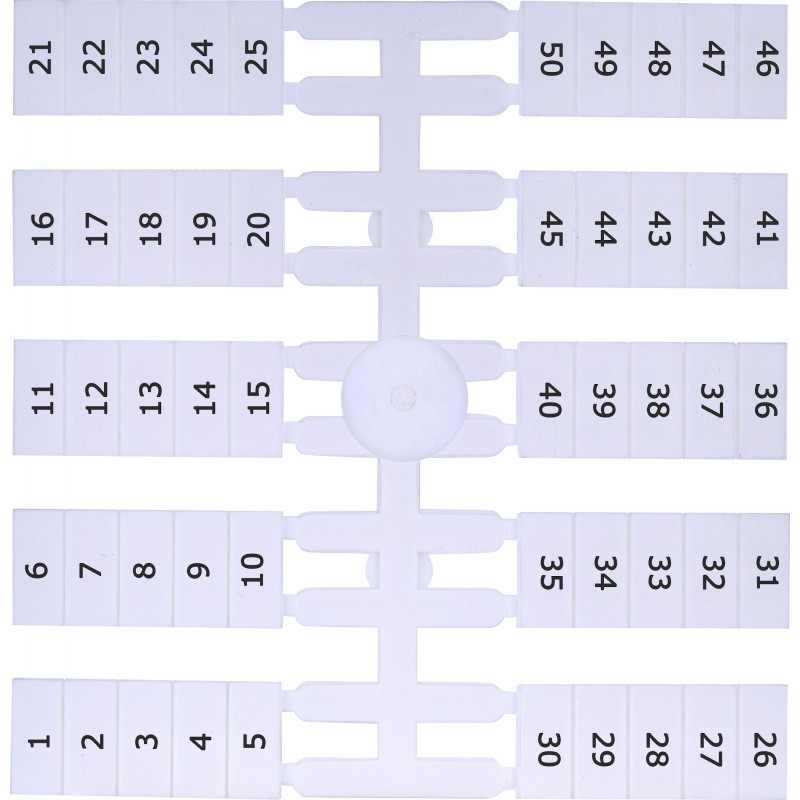Марковальна табличка (200шт.) EO4 (1-50)