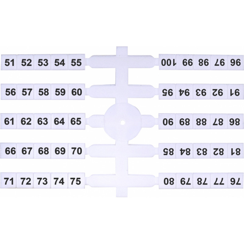 Марковальна табличка (200шт.) EO3 (51-100)