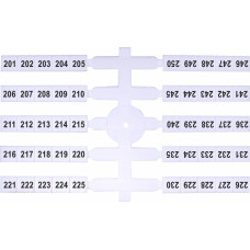 Марковальна табличка EO3 (201-250) паковання 200 шт