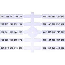 Марковальна табличка (200шт.) EO3 (251-300)