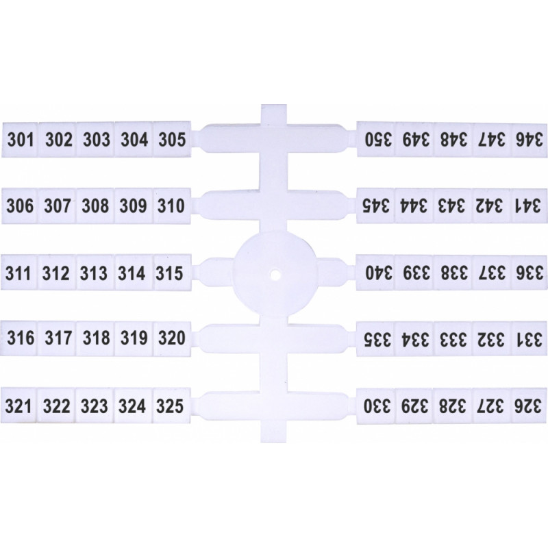 Марковальна табличка (200шт.) EO3 (301-350)
