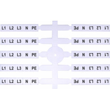 Марковальна табличка (200шт.) EO3 (L1,L2,L3,N,PE)