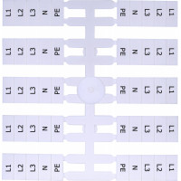 Марковальна табличка (200шт.) EO4 (L1,L2,L3,N,PE)