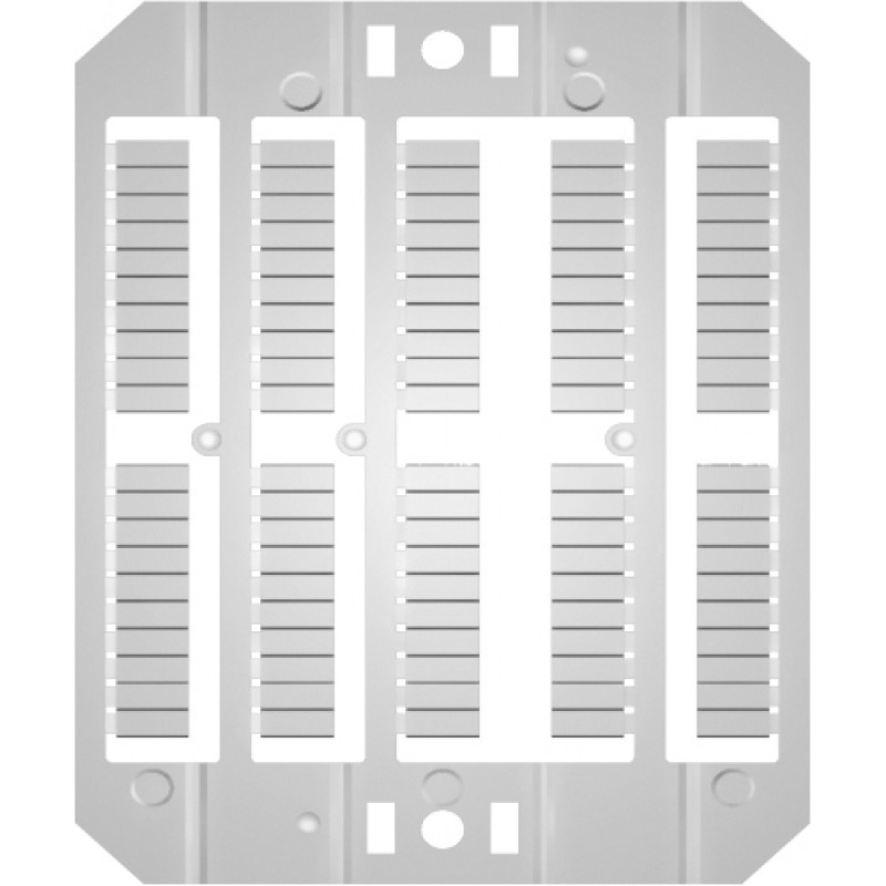 Марковання клем ESC-SH004S (для пружин. клем 1, 5мм2, біла) (100 шт)