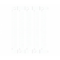 Марковальна пластина ES-TAP6715W під шильд (67х15мм, 6 шт, ПВХ, біла)