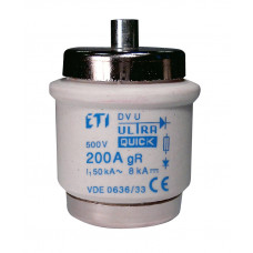 Запобіжник DVUQ160A/500V gR (50 kA)